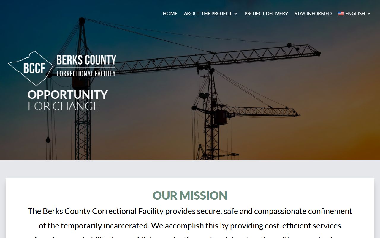 Berks County Correctional Facility website for jail roster and inmate information