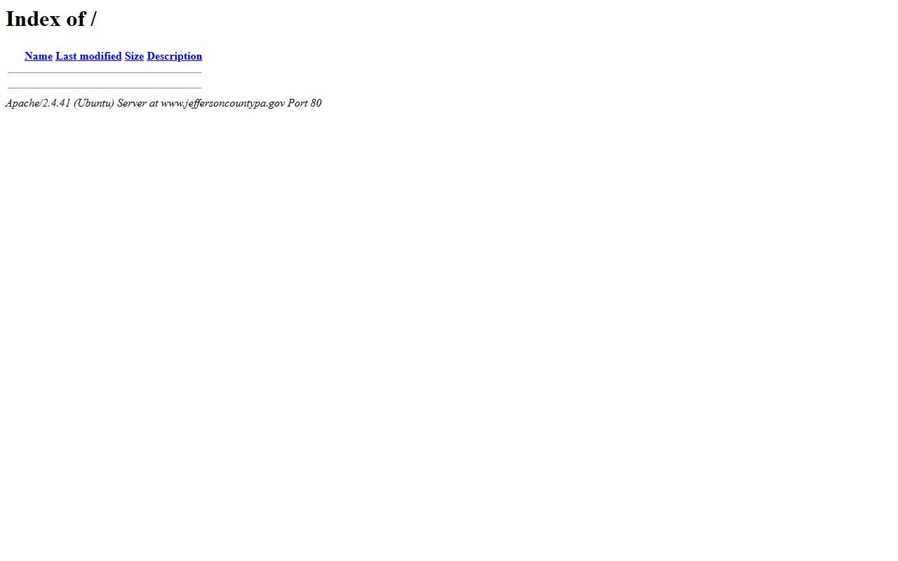 Jefferson County government website for jail roster and inmate records in Jefferson County PA