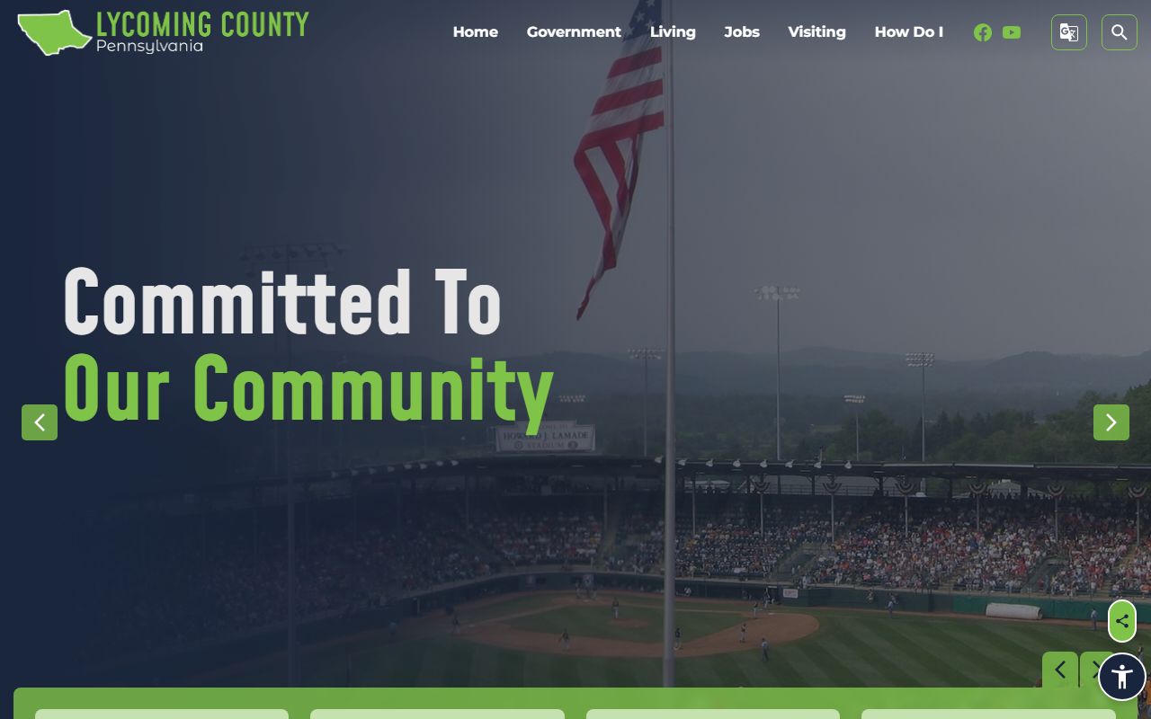 Lycoming County Sheriff's Office website for jail roster and law enforcement records