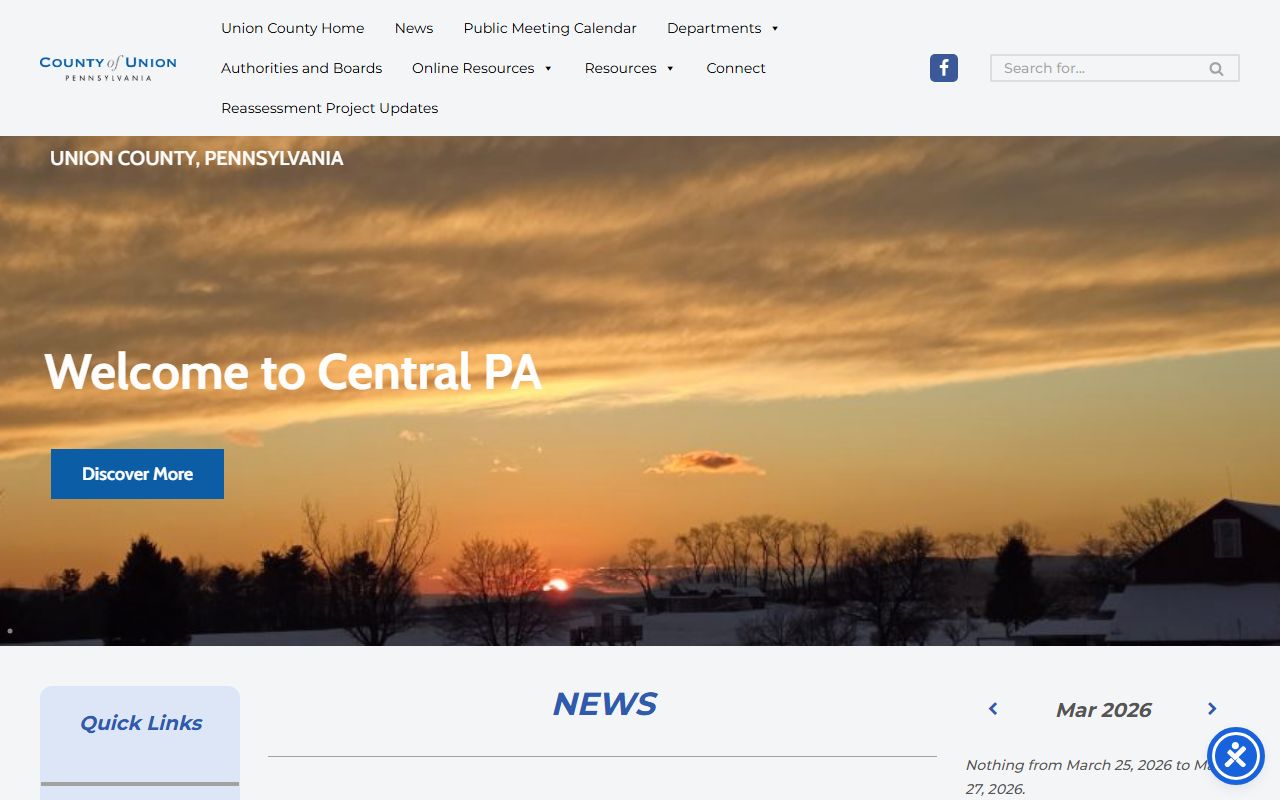 Union County Sheriff county government website for jail roster information in Lewisburg Pennsylvania