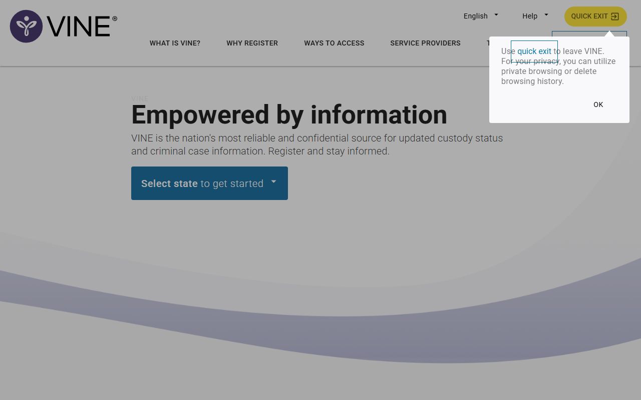 VINELink system for locating Pennsylvania jail roster inmates across county and state facilities